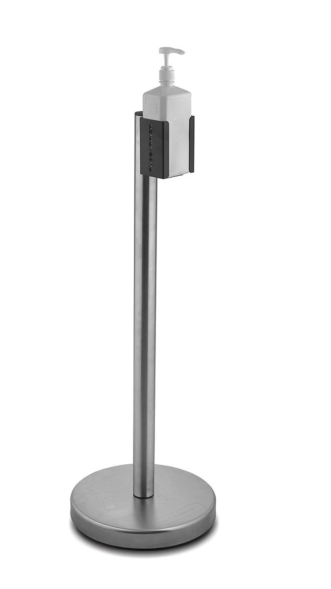 Mobile Hand Sanitizer Stand with Euro Bottle Holder