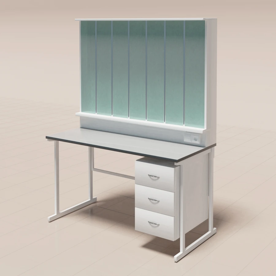 Titration Table ST with Laminated Surface and Metal Frame
