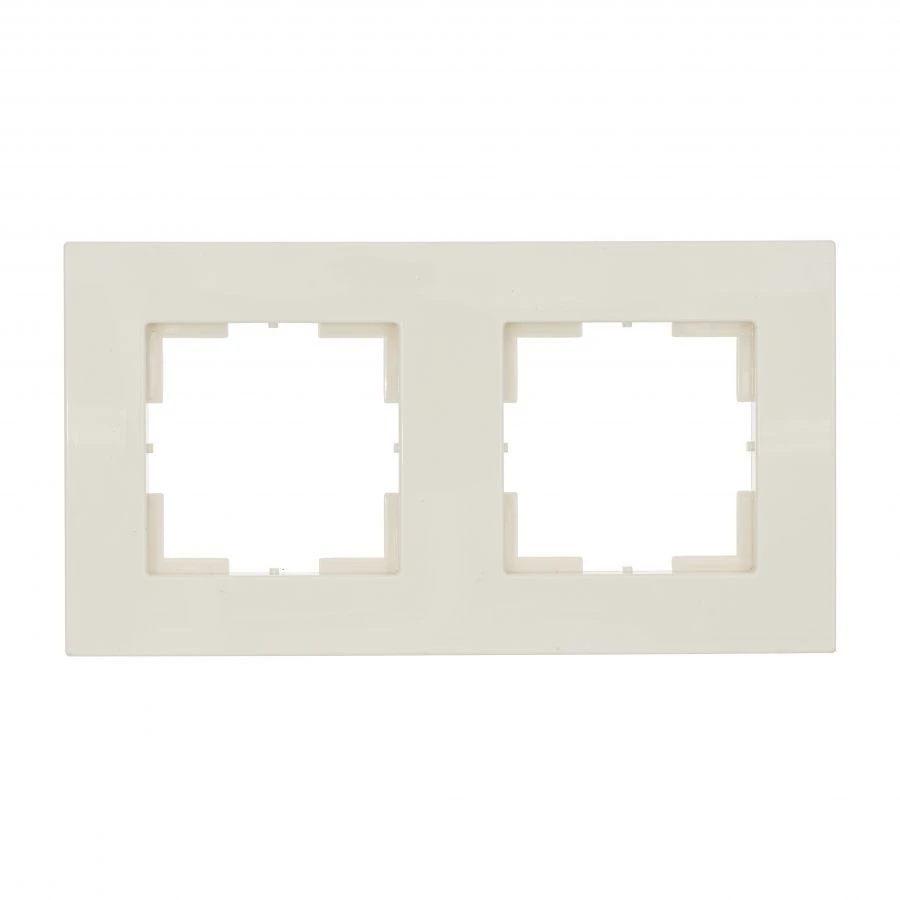 Dual Socket Frame "Ivory" AXIOMA