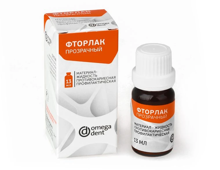 Fluoride Protection Liquid for Dental Prevention - Fluorlak Transparent
