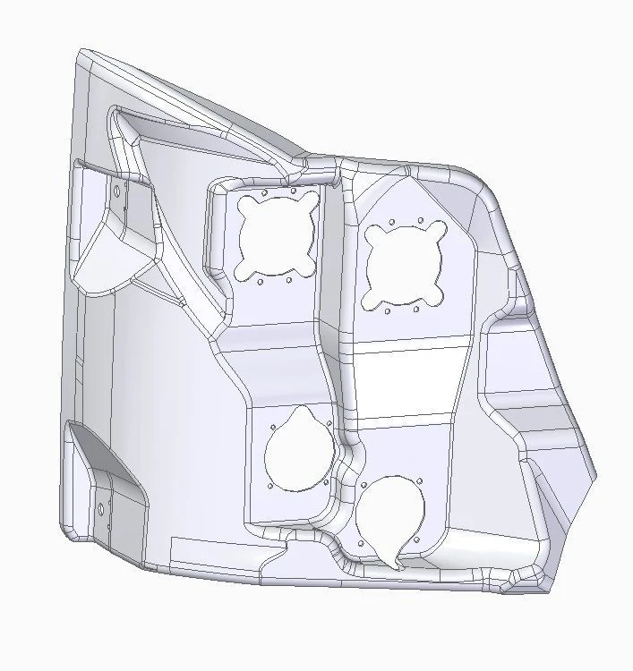 Right Headlight Panel Reinforcement for LiAZ 5292 (LK 5292-5301556)