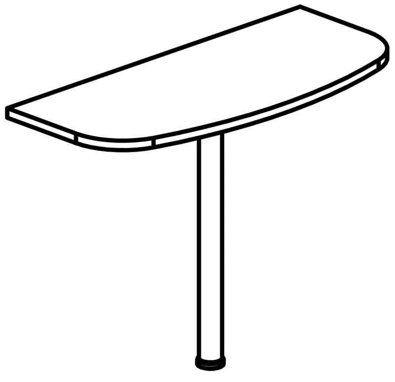 Briefing Extension with Metal Support 8835 Series "Gallant