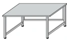 Metal Utility Table SP-6(m) for Research and Equipment