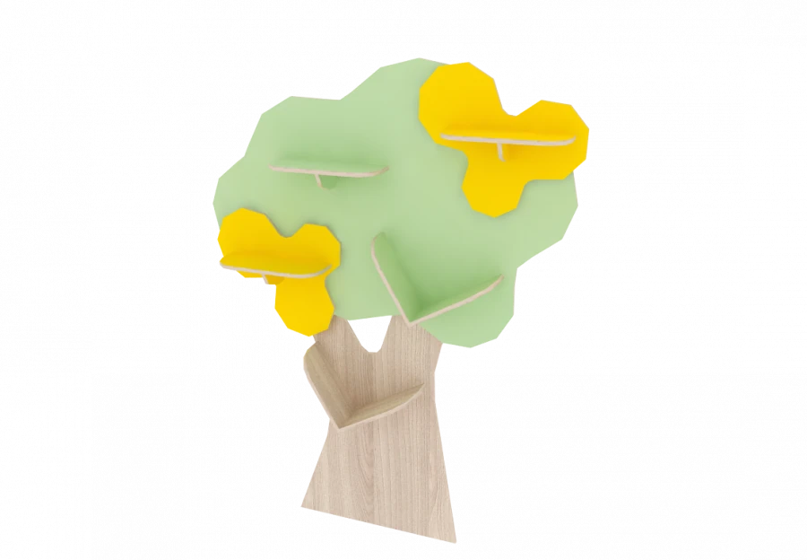 Curved Display Shelf DUBOK 1500x215x2000mm