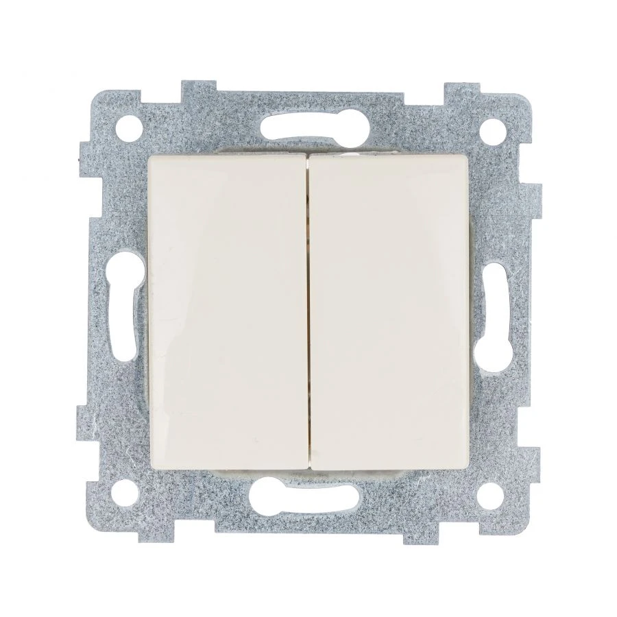 Dual Switch Mechanism for Hidden Installation "MARIA" S510-439 Ivory Color