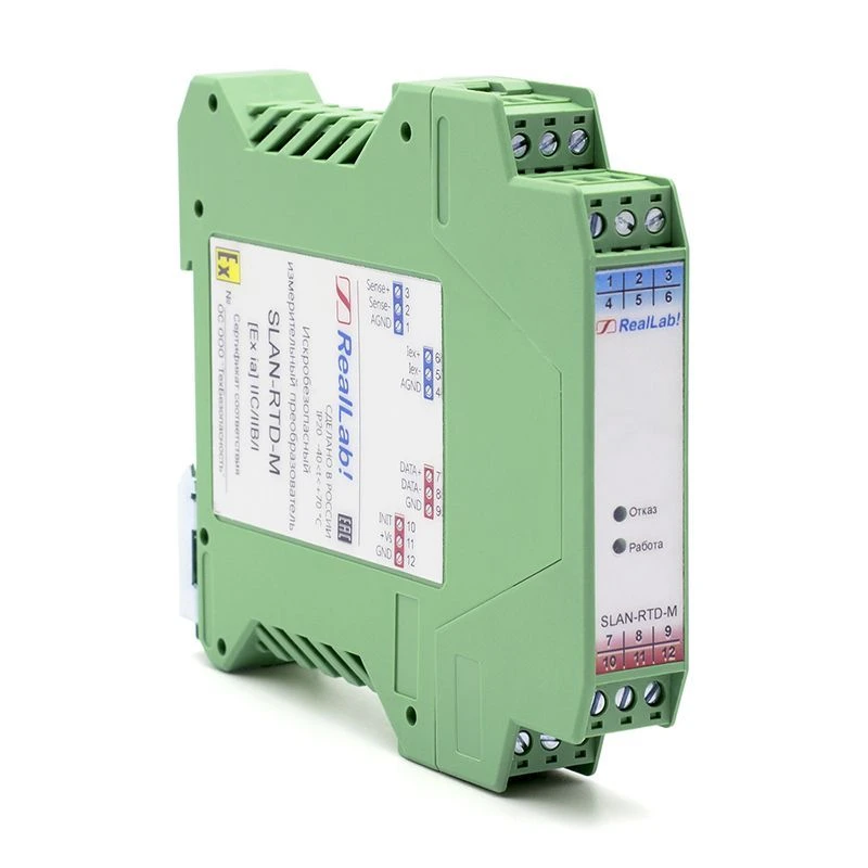 Intrinsically Safe Signal Transmitter for Resistance Thermometers SLAN-RTD-M