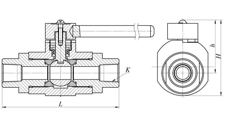 Ball Valve Flanged KSH DN 6-100 PN 1.6-25 MPa