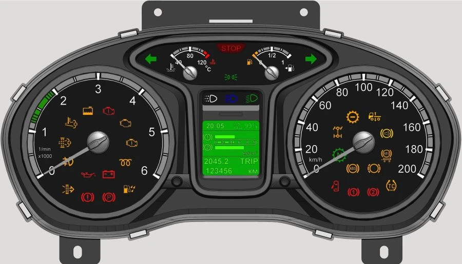 Control Unit for Dashboard Information Display C41A13.3801010