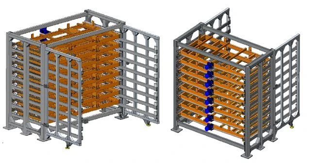 Mechanized Drawer Rack with Electric Drives "Drover