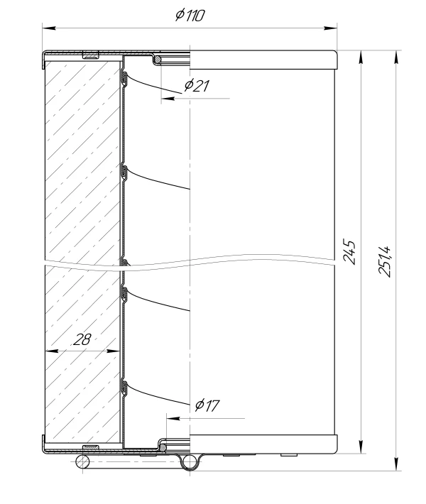 Fuel Filter Element EE 781130 for Diesel Engines