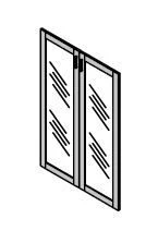 Medium Glass Doors for "On Top" Furniture Set