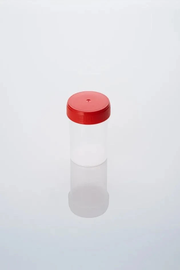60ml Non-Sterile Medical Disposable Polymer Container with Screw Cap