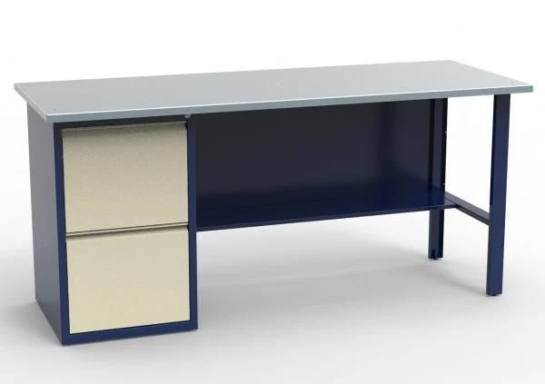 SV-1T Workbench with Galvanized Top, Single Cabinet Model