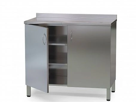 Folding Table with Swing Doors for Food Processing - STR Model