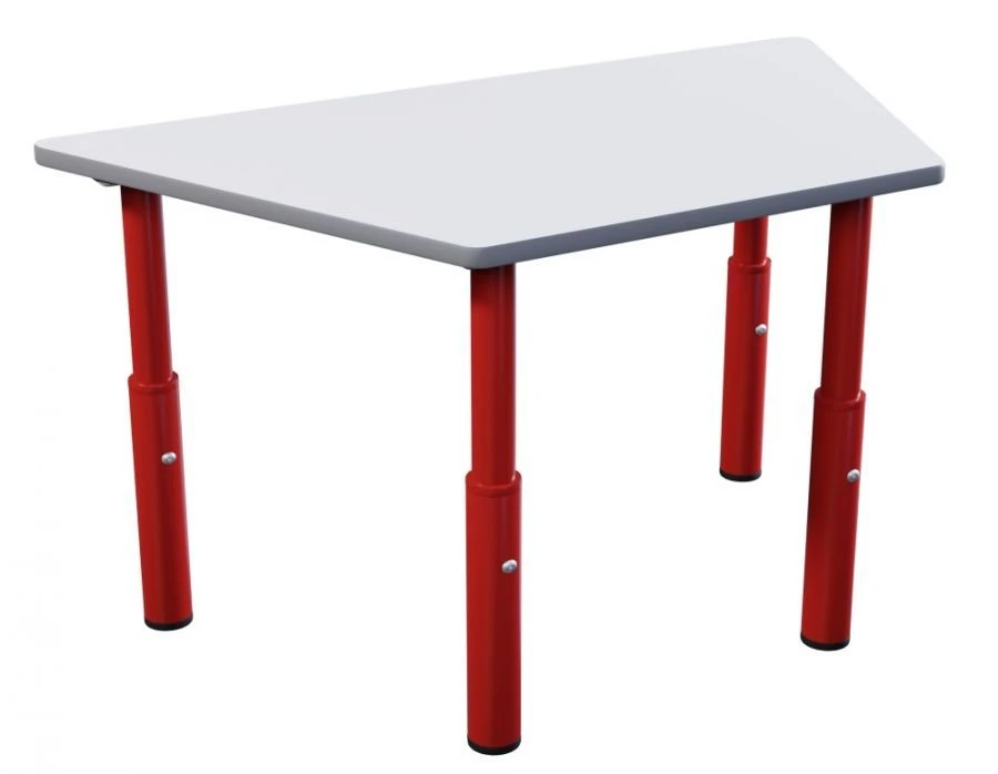 Adjustable Trapezoidal Table on Metal Frame, Model 95703-003