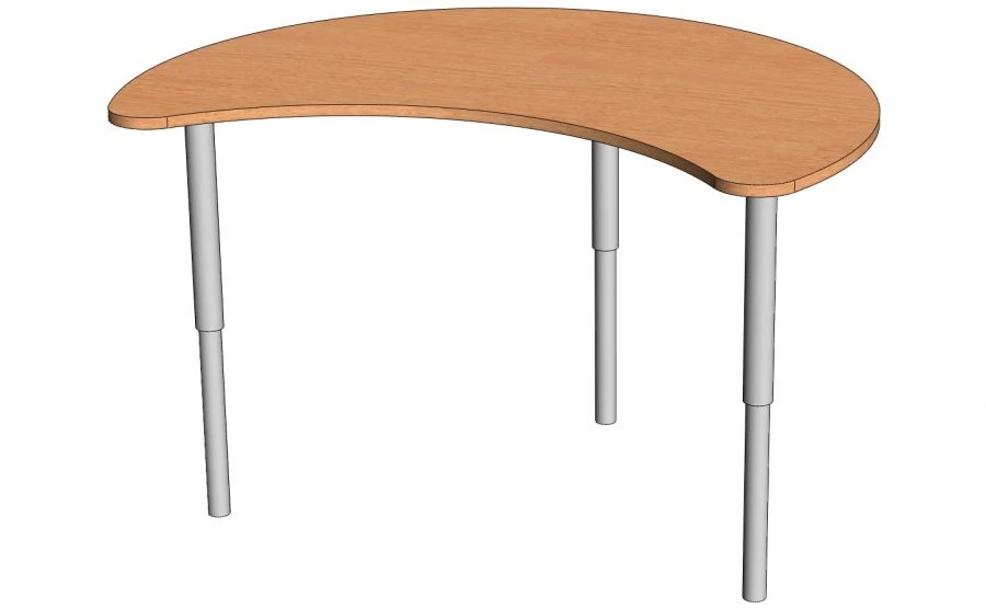 Children's Table with Semi-Circular Top, Model SDR