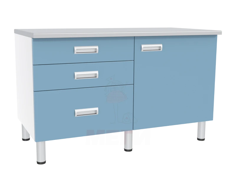 Laboratory Desk with Cabinets and Shelves SL-04-MSK (SL-04-119)