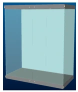 Wall Display Case 2000 x 1000 x H 2050 Model
