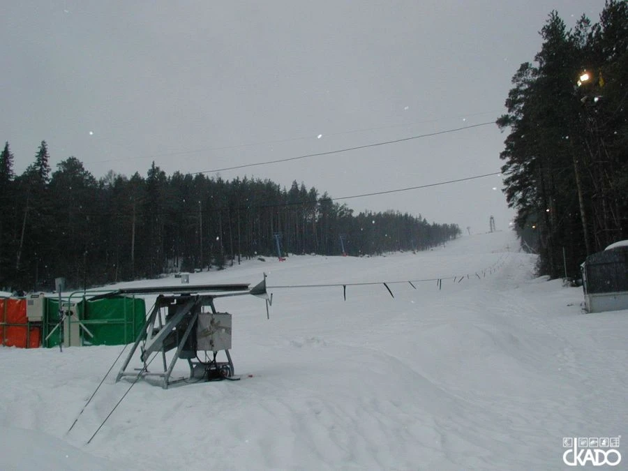 Support-Free Ropeway for Slopes up to 350m