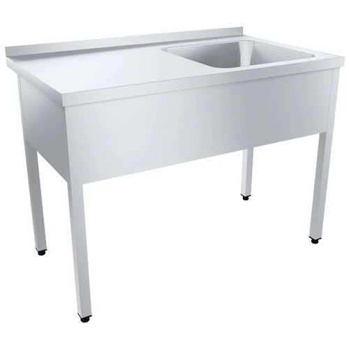Professional Wash Basin with Working Surface PROFI SRO15/7PNT+VMOц1-500P (Right Position)