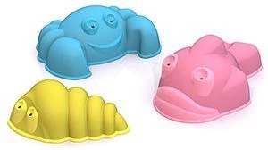 Colorful Sea Creature Molds Set (3 Pieces)