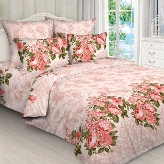 Bleached Cotton Bedding Fabric, Printed, Smooth Dyed Art. 262/8