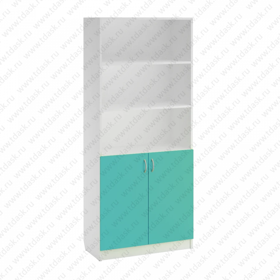 Document Storage Cabinet with Open Compartment and Shelves, Model SHK.13.00