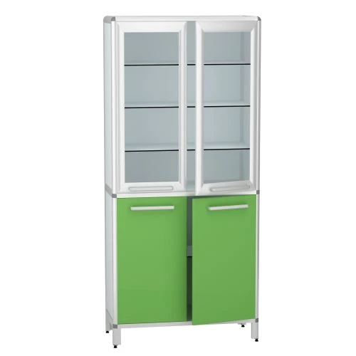 Medical Instrument Cabinet with Aluminum Frame, Model DM-1-101-13.K2.F1