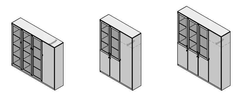 Wooden Office Wardrobe - Sydney Furniture Set