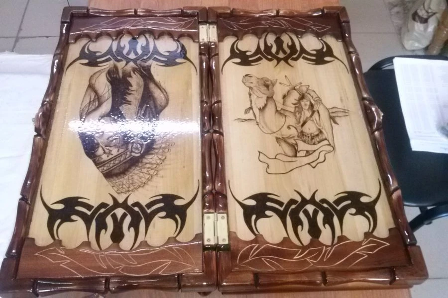 Chess and Backgammon Set 60x30