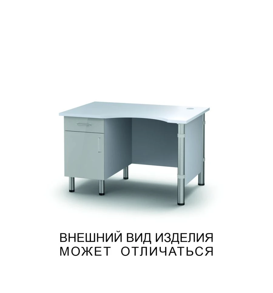 Microscope Table with Swing Door, Drawer, and Screen