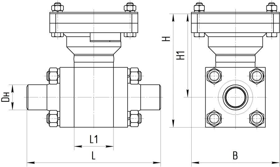 Steel Ball Valve for Pipeline Isolation AТЕК.491811.114