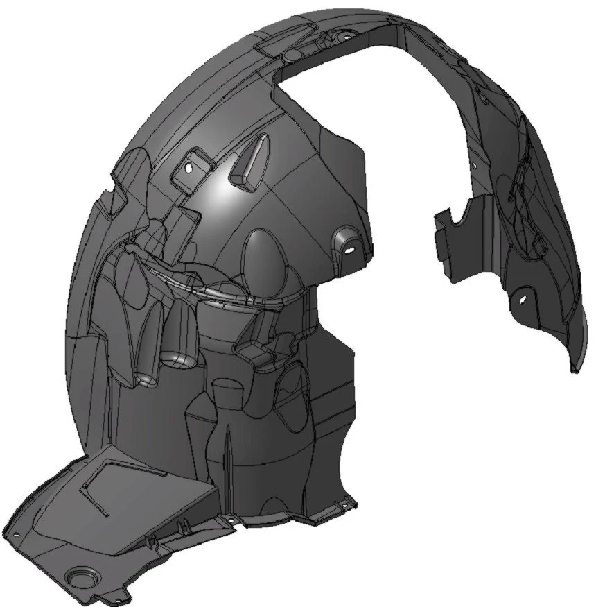 Right Front Wing Shield 9680450080