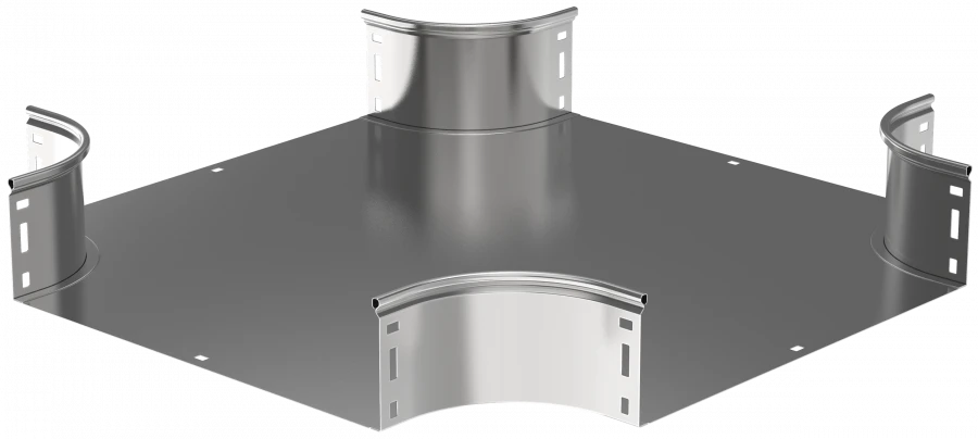 Smooth Cross Connector for Cable Trays 80x400mm CKR01-0-080-400