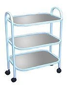 Tool Workbench with Stainless Steel Top and Powder Coated Frame