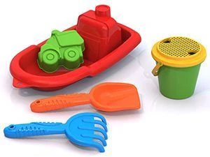 Sand Play Set #9 with Bucket, Sieve, and Molds