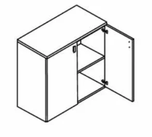 Low Storage Cabinet for Items and Documents RL 02/03