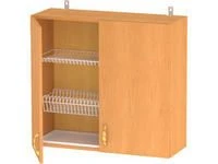 Dish Cabinet Made of 16mm MDF with PVC Edging