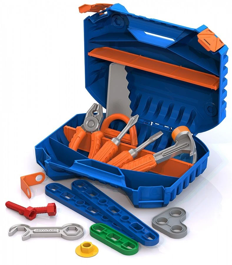 47-Piece Tool Set with Constructor for Kids