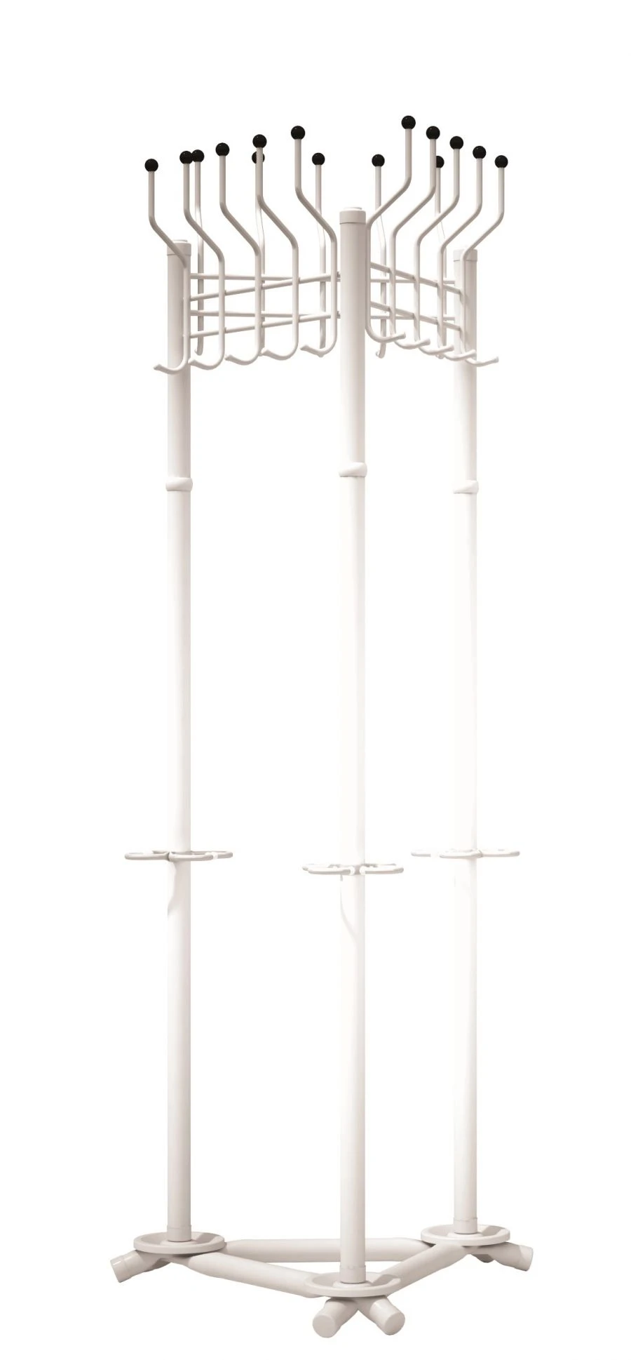 Gardix-3 Group Clothing Rack with Umbrella Holders