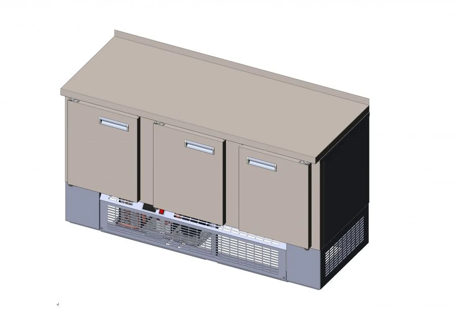 Refrigerated Display Table for Short-Term Storage, Model SCXN-3-70