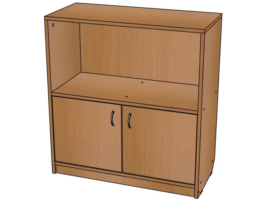 Educational Storage Rack with Doors "DU-St4" from "Didactic Corner" Set / SJ53