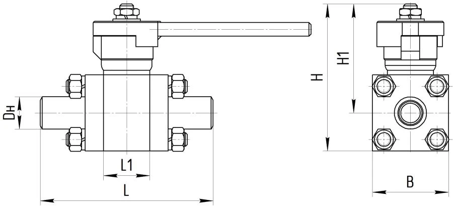Steel Ball Valve for Pipeline Isolation AТЭК.491811.011