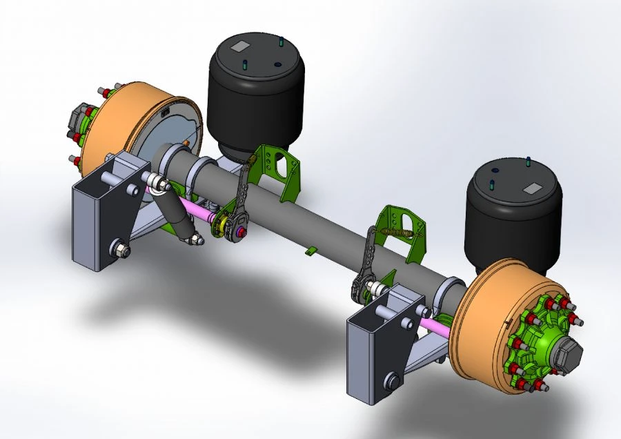 Axle Assembly AXL-13-RFDLPK-00 for Trailer Equipment