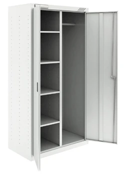 Two-Section Storage Cabinet with Adjustable Shelves, Model ШК