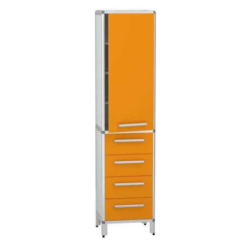 Medical Storage Cabinet with Adjustable Feet, Model DM-2-101-10.K2.F2