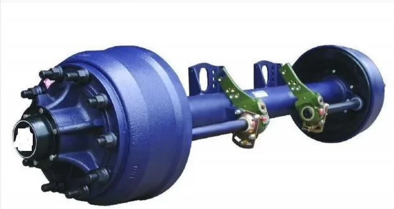 Axle Assembly with Drum Brake Mechanism 8332-2410003-27 and Front Leaf Spring Suspension 8332-2902001-27