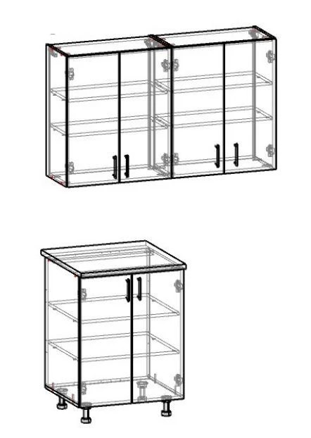 Custom Kitchen Set - Tailored Design and Modern Manufacturing