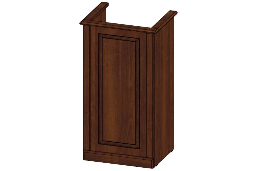 Guarantee Podium with Walnut Patina Finish