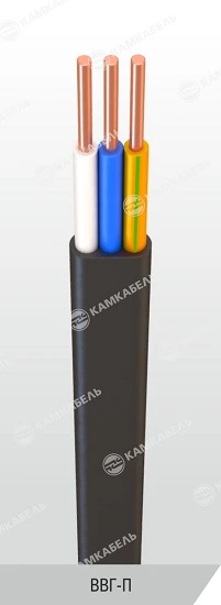 Power Cable with Copper Conductors, PVC Insulation, 0.66/1 kV, VVG-P Model